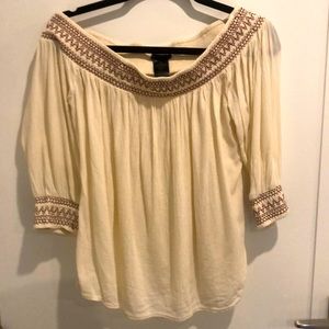 Off the shoulder bohemian top